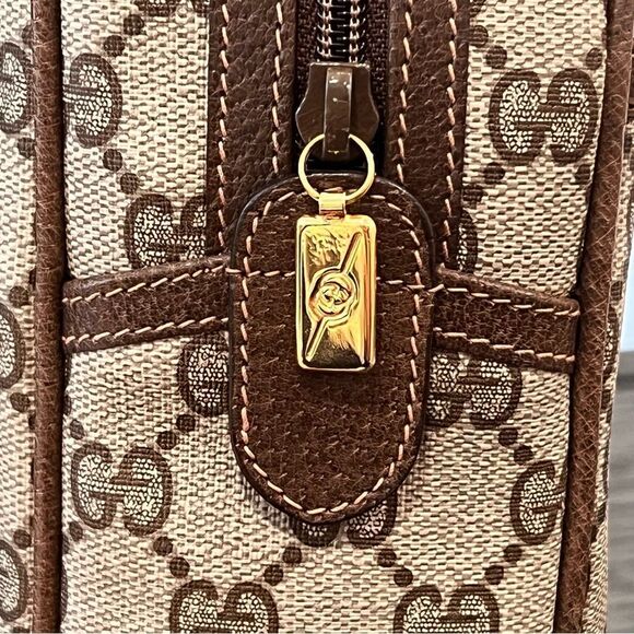 Gucci Vintage GG Supreme Coated Canvas Bicycle Saddle Bags - Picture 11 of 12